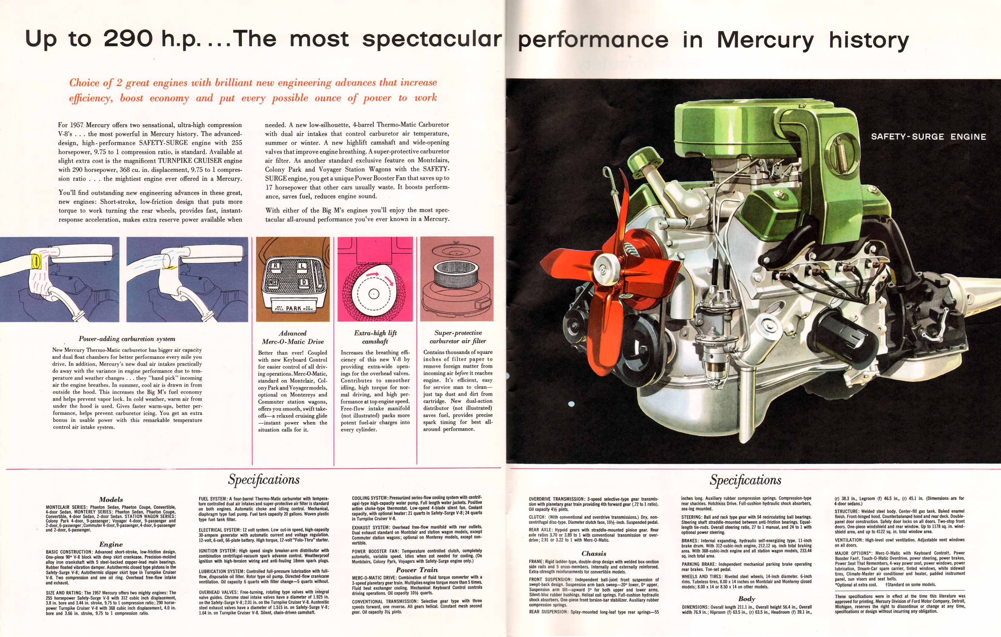1957 Mercury Brochure Page 10